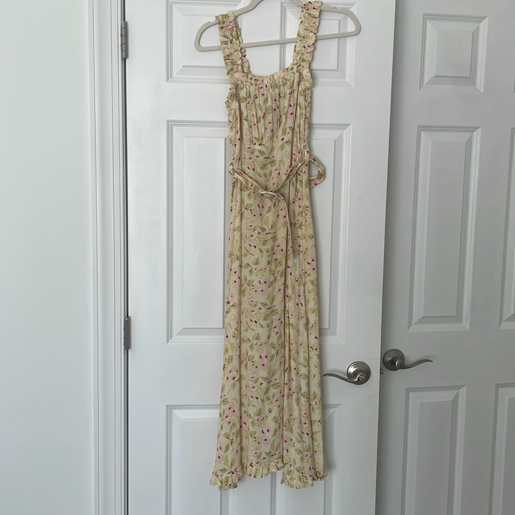 Faithful The Brand Saint Tropez Belted Floral Dress